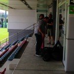 Los preparativos mientras se espera la llegada de Messi