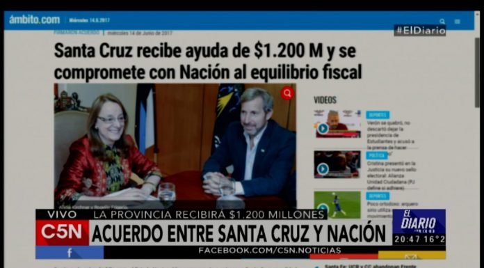 Acuerdo entre Santa Cruz y Nación