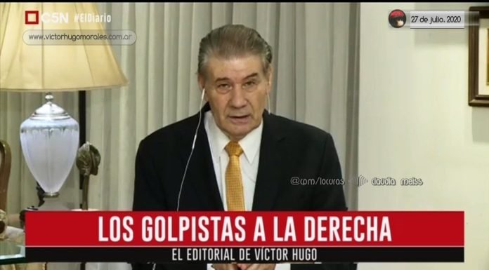 Editorial de Víctor Hugo Morales en «El Diario»; C5N | Lunes 27 de Julio de 2020.-