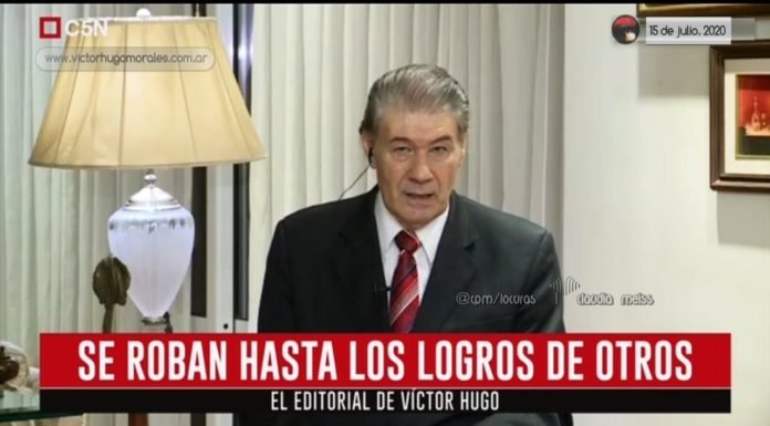 Editorial de Víctor Hugo Morales en «El Diario»; C5N | Miércoles 15 de Julio de 2020.-