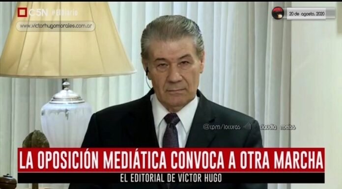 Editorial de Víctor Hugo Morales en «El Diario»; C5N | Jueves 20 de Agosto de 2020.-
