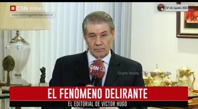 Editorial de Víctor Hugo Morales en «El Diario»; C5N | Jueves 27 de Agosto de 2020.-
