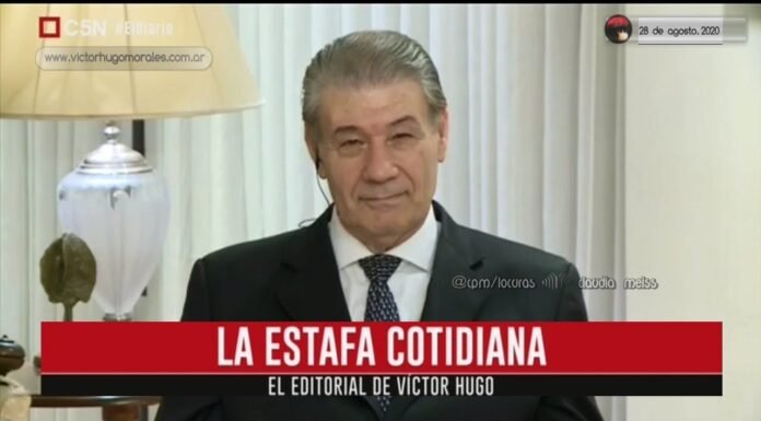 Editorial de Víctor Hugo Morales en «El Diario»; C5N | Viernes 28 de Agosto de 2020.-