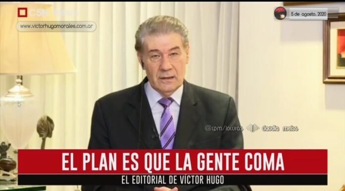 Editorial de Víctor Hugo Morales en «El Diario»; C5N | Miércoles 05 de Agosto de 2020.-