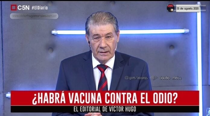 Editorial de Víctor Hugo Morales en «El Diario»; C5N | Jueves 13 de Agosto de 2020.-