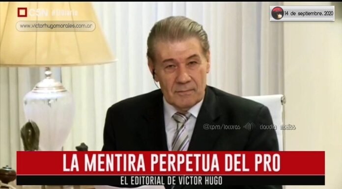 Editorial de Víctor Hugo Morales en «El Diario»; C5N | Lunes 14 de Septiembre de 2020.-