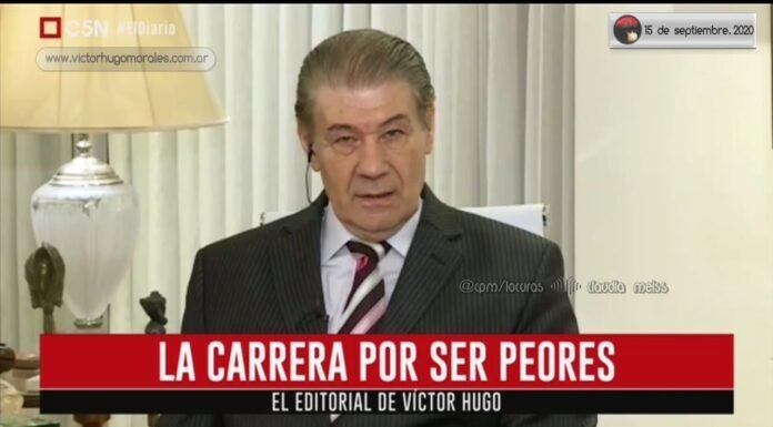 Editorial de Víctor Hugo Morales en «El Diario»; C5N | Martes 15 de Septiembre de 2020.-
