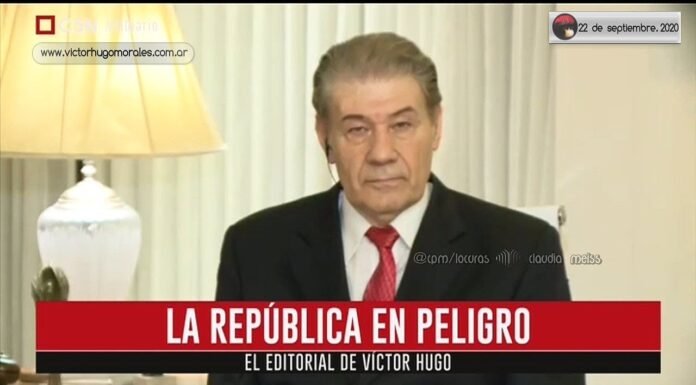Editorial de Víctor Hugo Morales en «El Diario»; C5N | Martes 22 de Septiembre de 2020.-