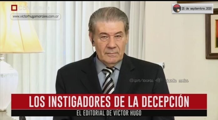 Editorial de Víctor Hugo Morales en «El Diario»; C5N | Viernes 25 de Septiembre de 2020.-
