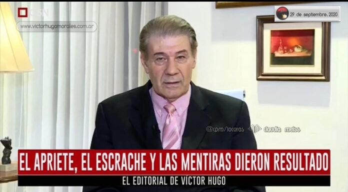 Editorial de Víctor Hugo Morales en «El Diario»; C5N | Martes 29 de Septiembre de 2020.-