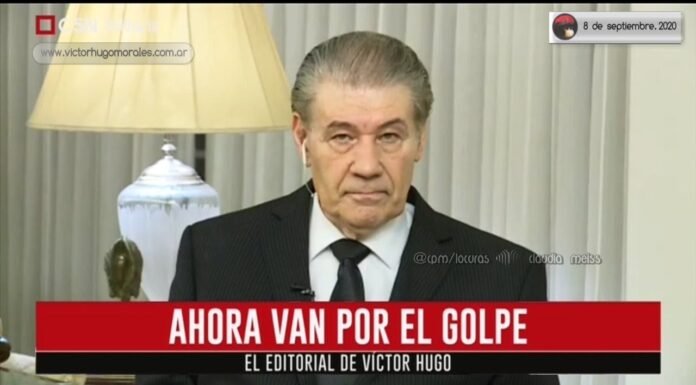 Editorial de Víctor Hugo Morales en «El Diario»; C5N | Martes 08 de Septiembre de 2020.-