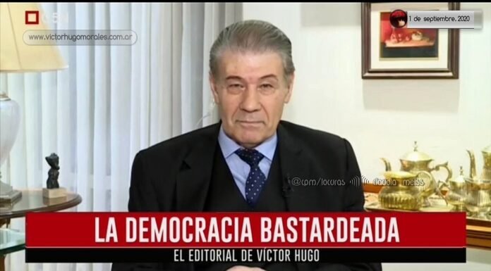 Editorial de Víctor Hugo Morales en «El Diario»; C5N | Martes 01 de Septiembre de 2020.-