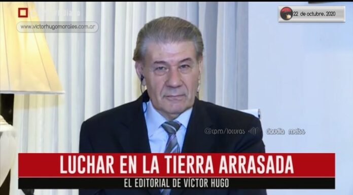 Editorial de Víctor Hugo Morales en «El Diario»; C5N | Jueves 22 de Octubre de 2020.-