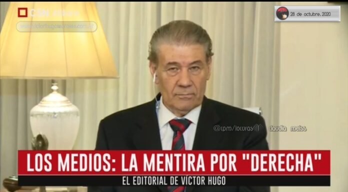 Editorial de Víctor Hugo Morales en «El Diario»; C5N | Miércoles 28 de Octubre de 2020.-
