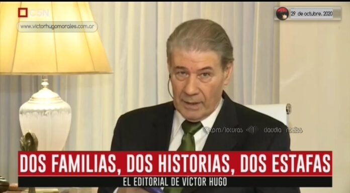 Editorial de Víctor Hugo Morales en «El Diario»; C5N | Jueves 29 de Octubre de 2020.-