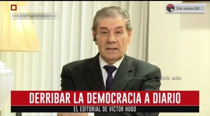 Editorial de Víctor Hugo Morales en «El Diario»; C5N | Lunes 12 de Octubre de 2020.-