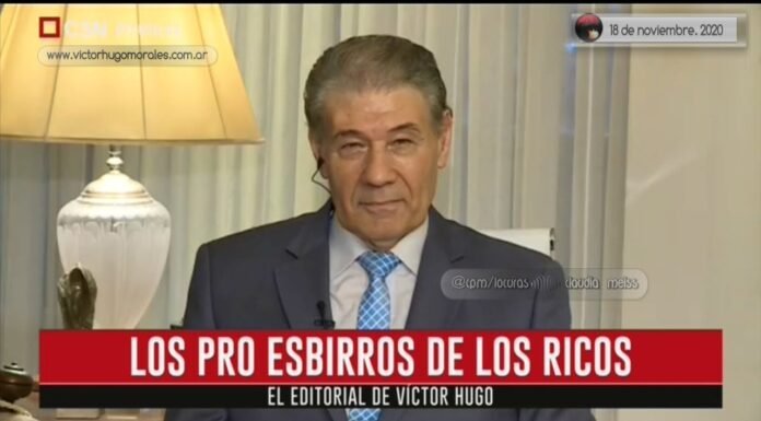 Editorial de Víctor Hugo Morales en «El Diario»; C5N | Miércoles 18 de Noviembre de 2020.-