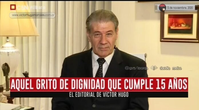 Editorial de Víctor Hugo Morales en «El Diario»; C5N | Jueves 05 de Noviembre de 2020.-