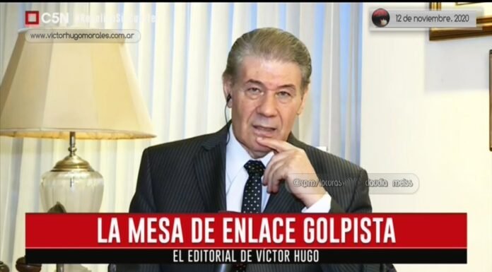 Editorial de Víctor Hugo Morales en «El Diario»; C5N | Jueves 12 de Noviembre de 2020.-