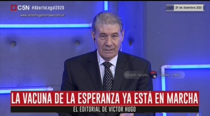 Editorial de Víctor Hugo Morales en «El Diario»; C5N | Martes 29 de Diciembre de 2020.-