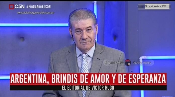 Editorial de Víctor Hugo Morales en «El Diario»; C5N | Jueves 31 de Diciembre de 2020.-