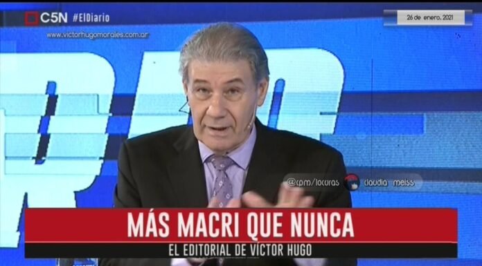 Editorial de Víctor Hugo Morales en «El Diario»; C5N | Martes 26 de Enero de 2021.-