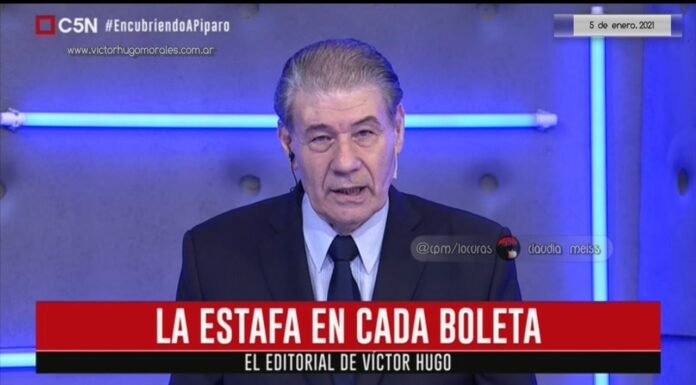 Editorial de Víctor Hugo Morales en «El Diario»; C5N | Martes 05 de Enero de 2021.-