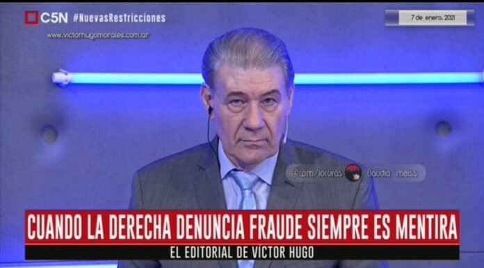 Editorial de Víctor Hugo Morales en «El Diario»; C5N | Jueves 06 de Enero de 2021.-