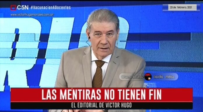 Editorial de Víctor Hugo Morales en «El Diario»; C5N | Martes 23 de Febrero de 2021.-