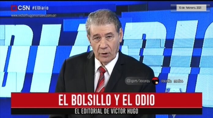 Editorial de Víctor Hugo Morales en «El Diario»; C5N | Miércoles 10 de Febrero de 2021.-