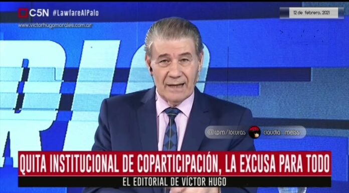 Editorial de Víctor Hugo Morales en «El Diario»; C5N | Viernes 12 de Febrero de 2021.-